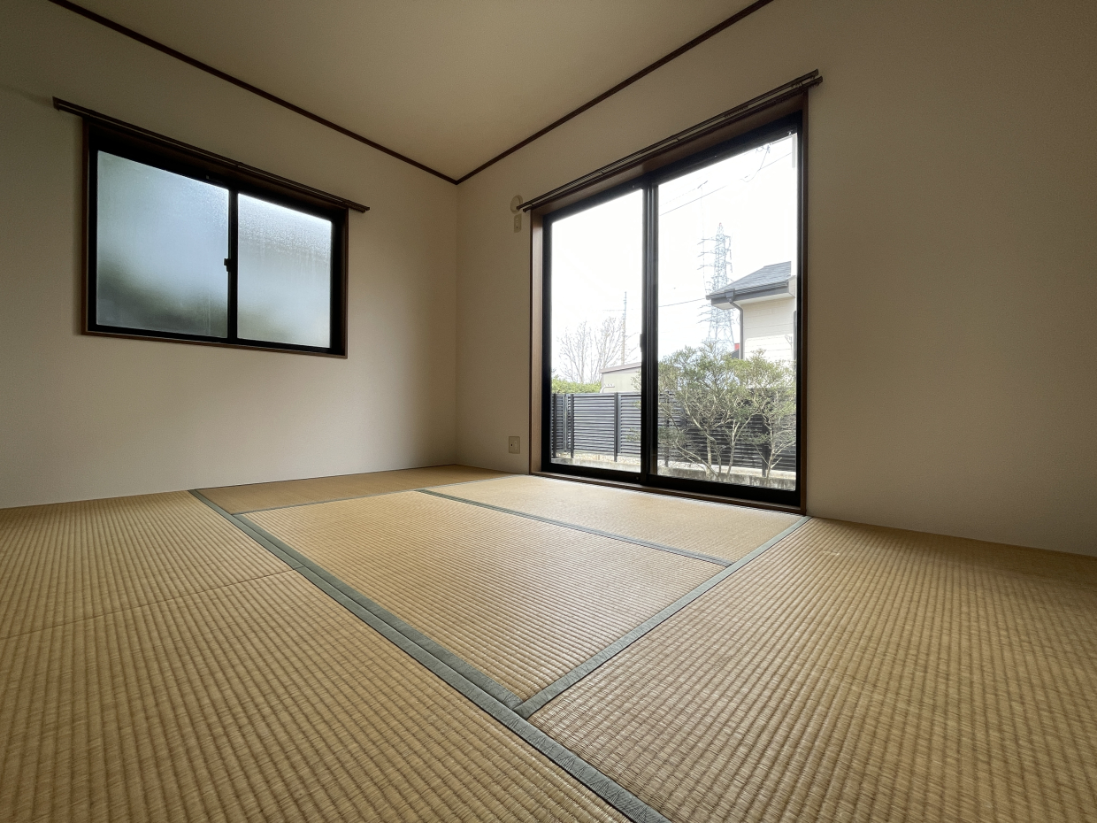 北側は和室。落ち着きますね