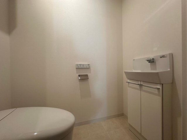 清潔感のあるトイレ。