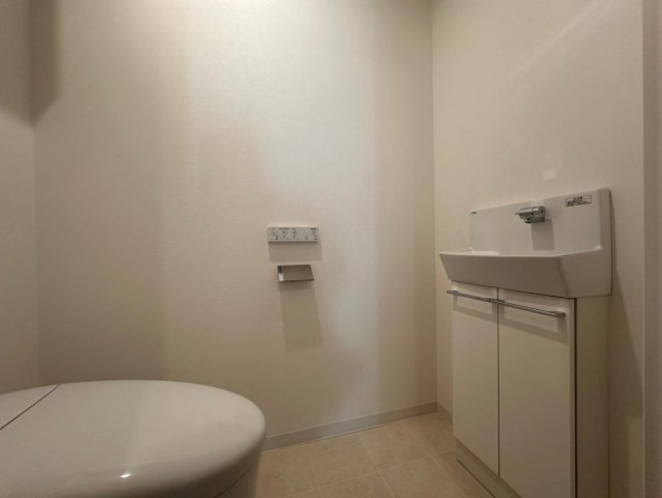 清潔感のあるトイレ。