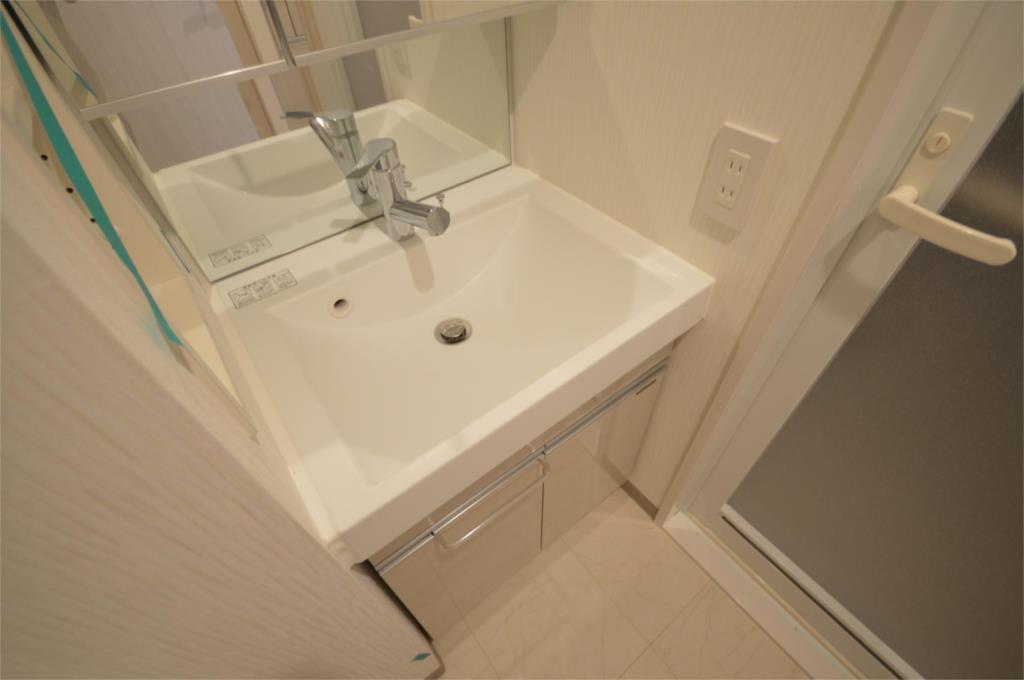 洗面台もシンプル