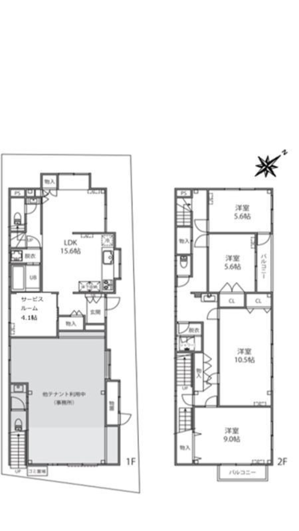 家族の絆が息づく、ナチュラルな暮らし［定期借家］の間取り図