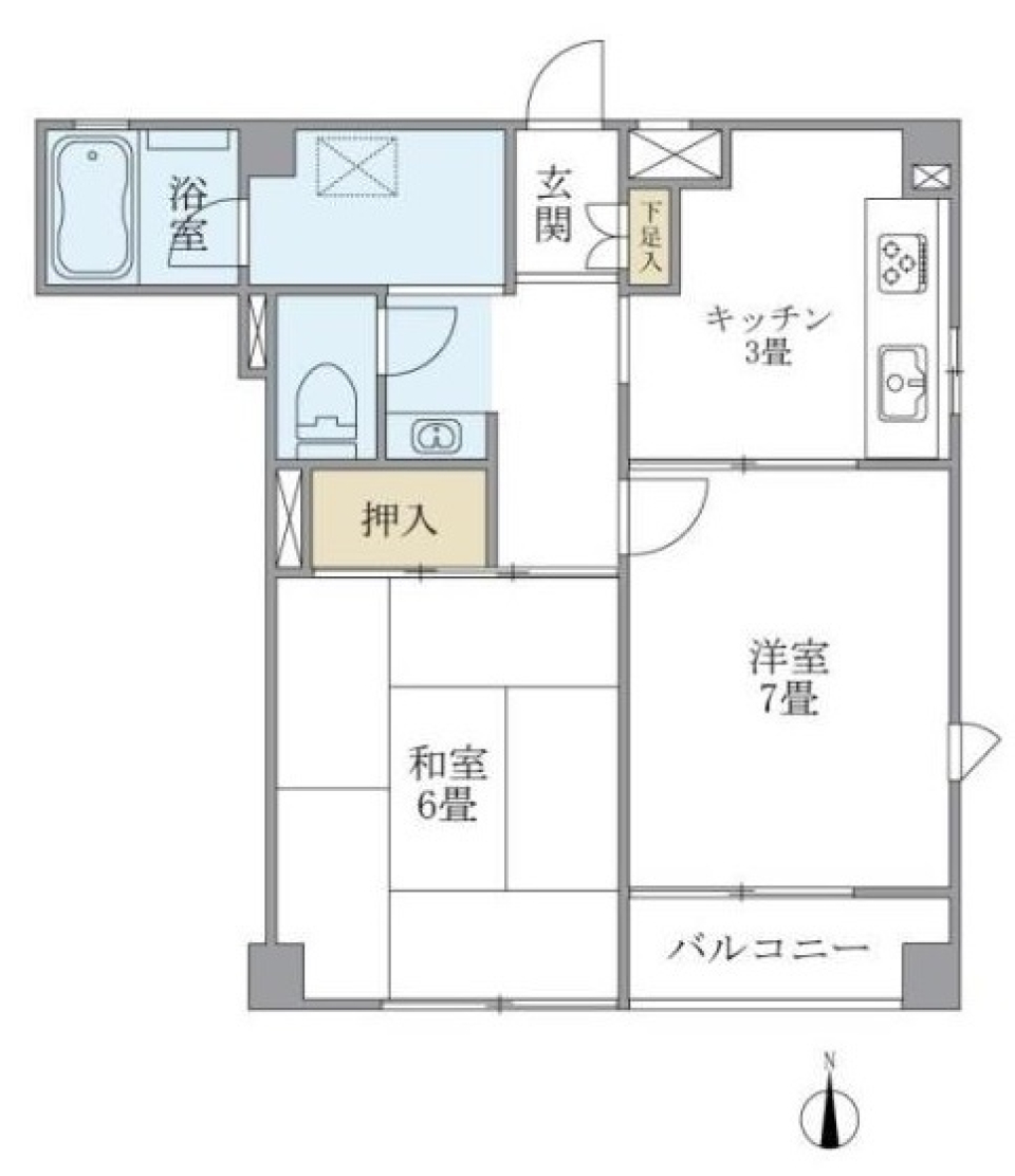 和の温もりを感じての間取り図