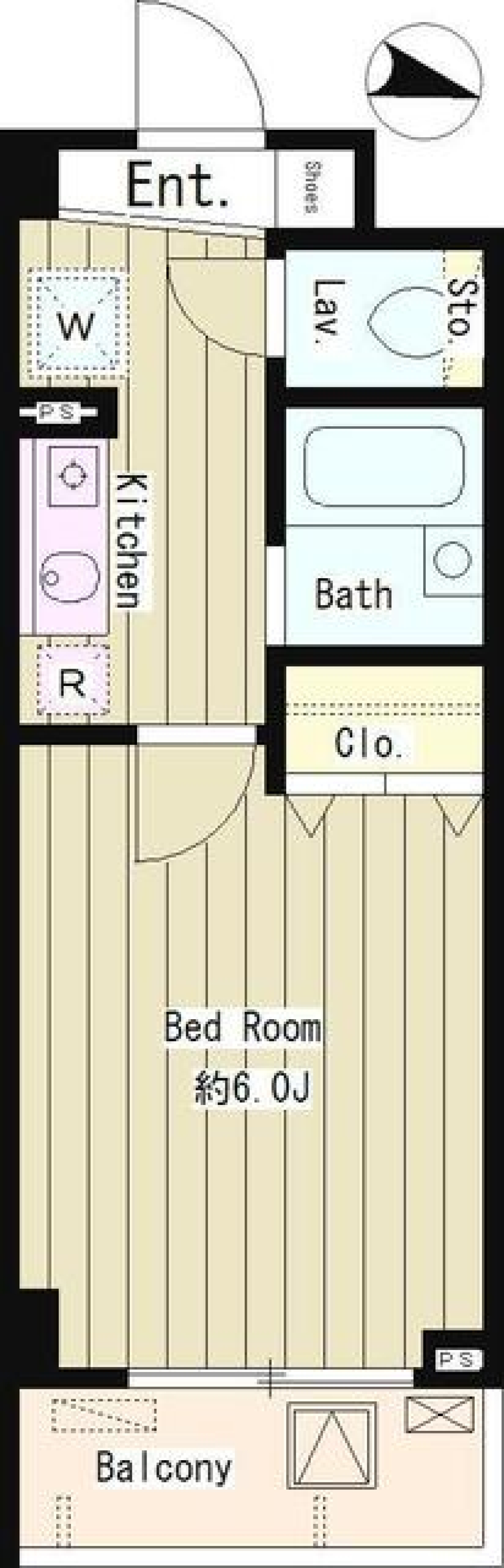 武蔵野で始めるミニマムな生活の間取り図
