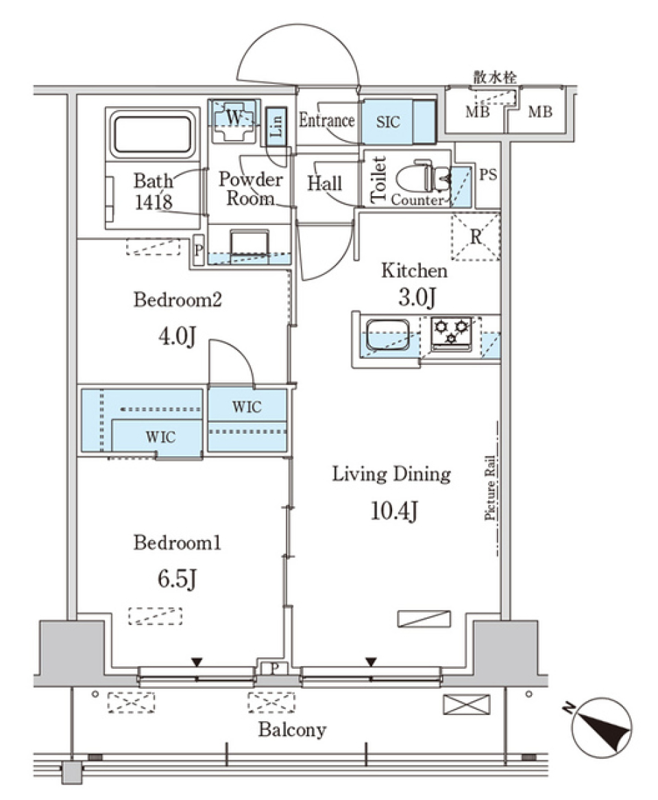 ファッショニスタにはたまらないの間取り図