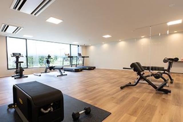 ちょっとしたジムがあるのがうれしい！