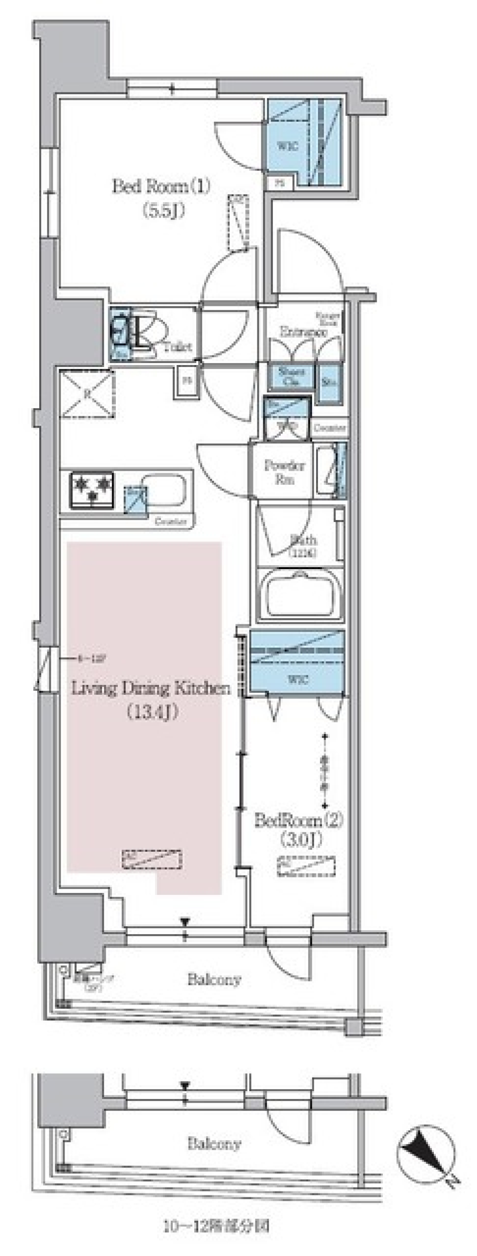 【新築】床でゴロゴロしたくなるお部屋の間取り図