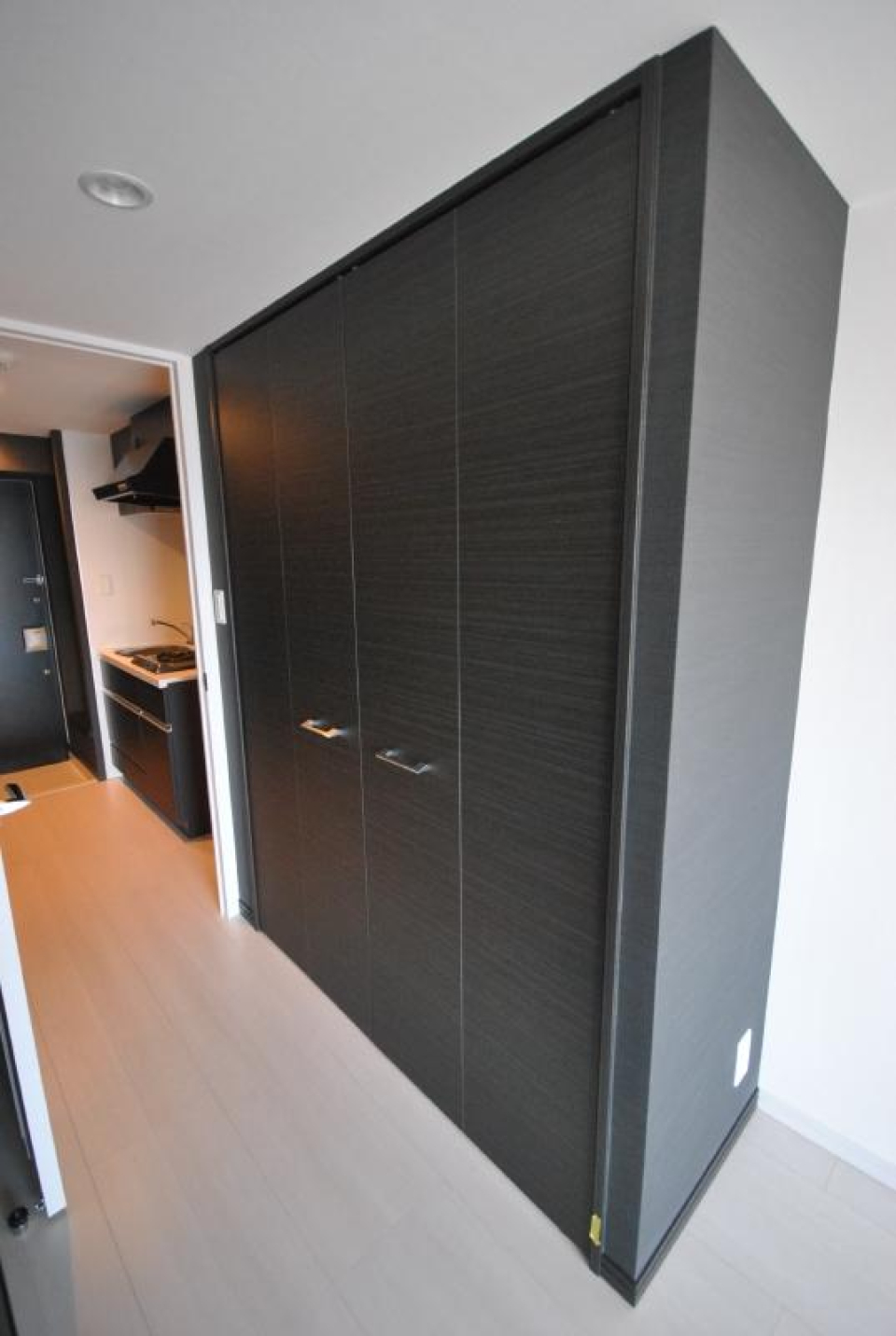 収納の外装も黒！