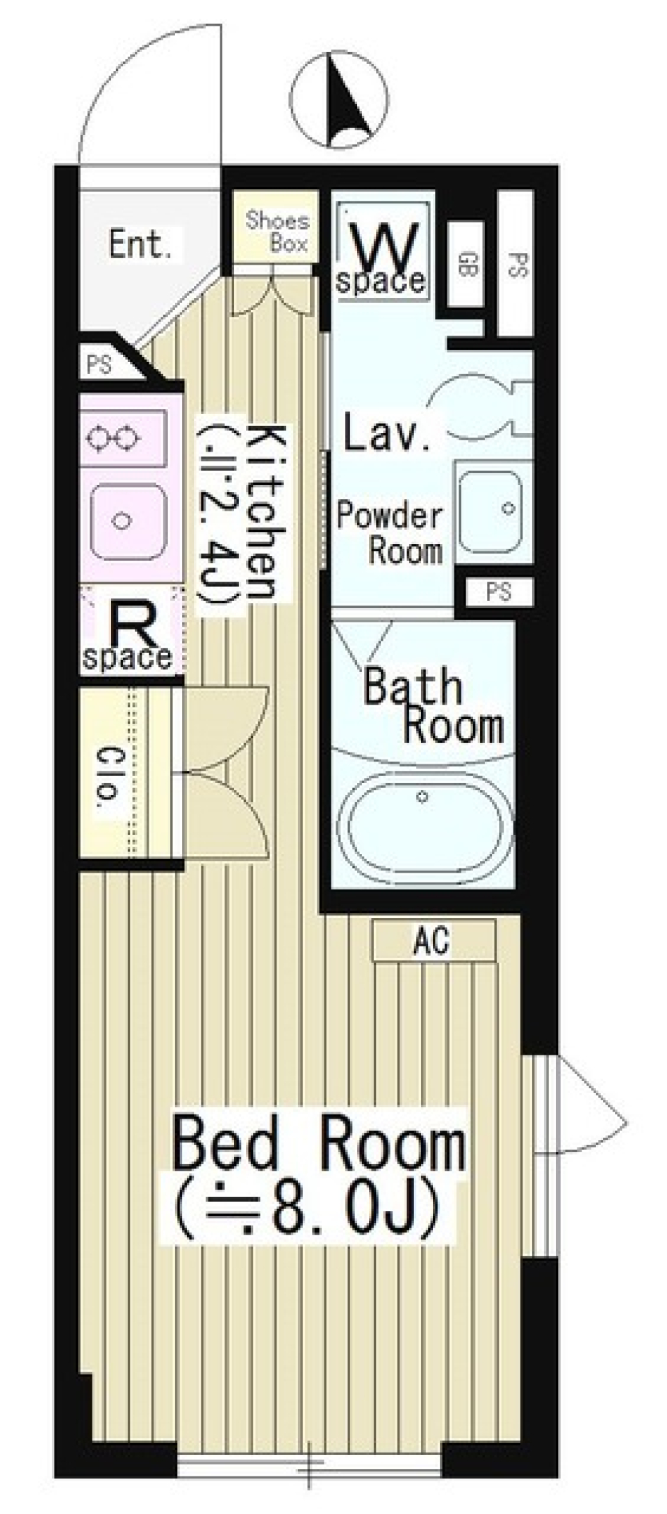 【築浅】大人っぽいブラウンの間取り図
