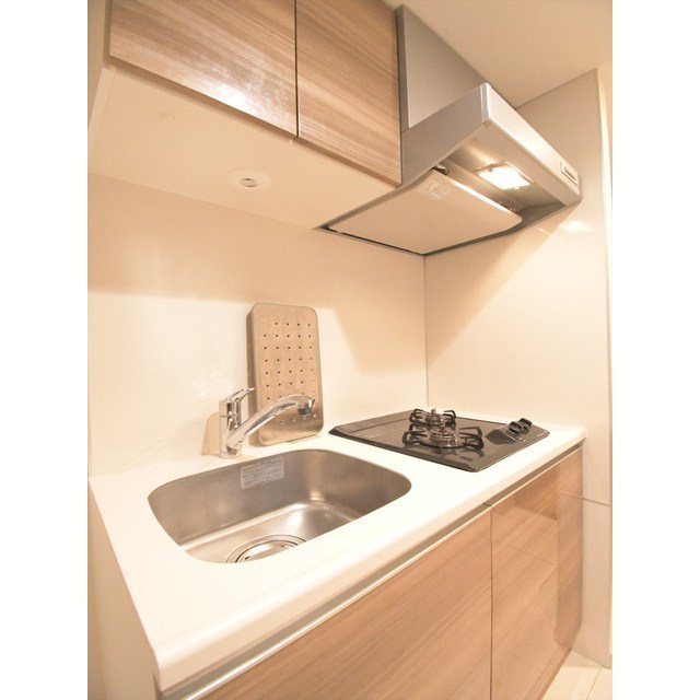 ガスコンロが導入されたキッチンです。