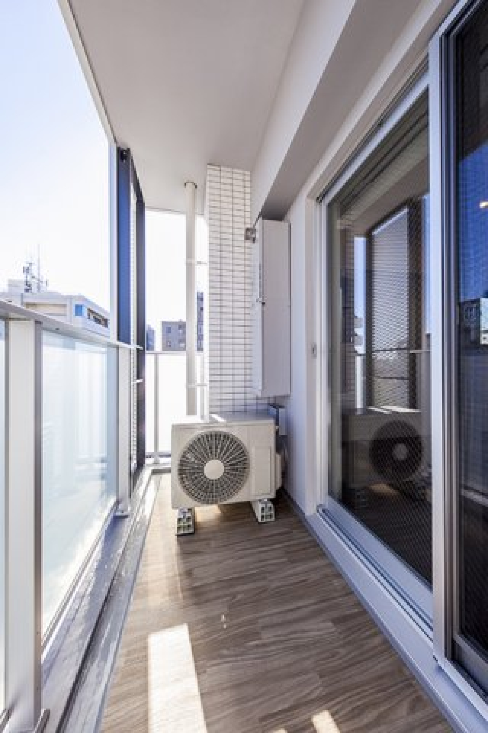 バルコニーの様子。※写真は同タイプ住戸です。