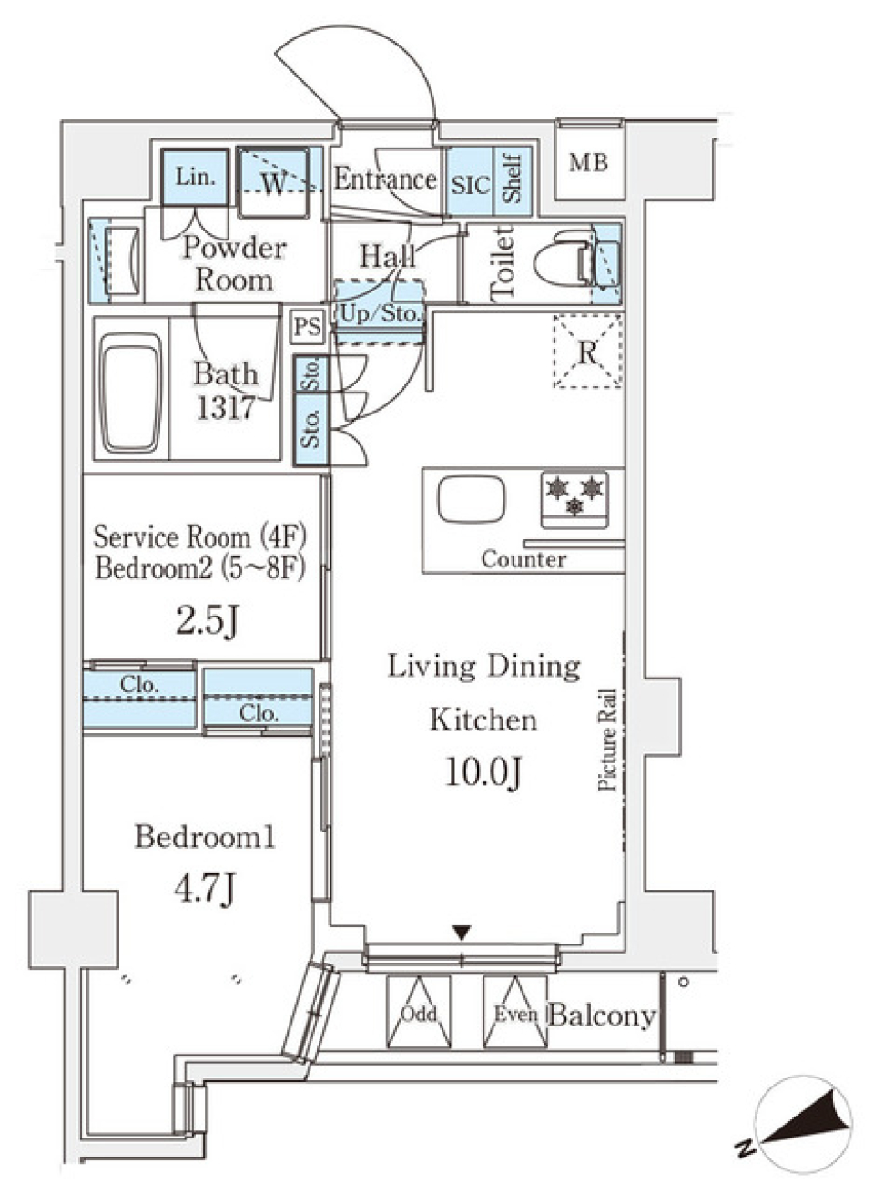 新しい部屋、新しい一歩♪［新築］の間取り図