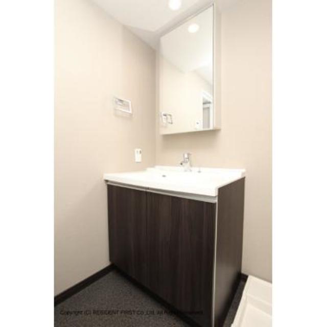 洗面台もブラック