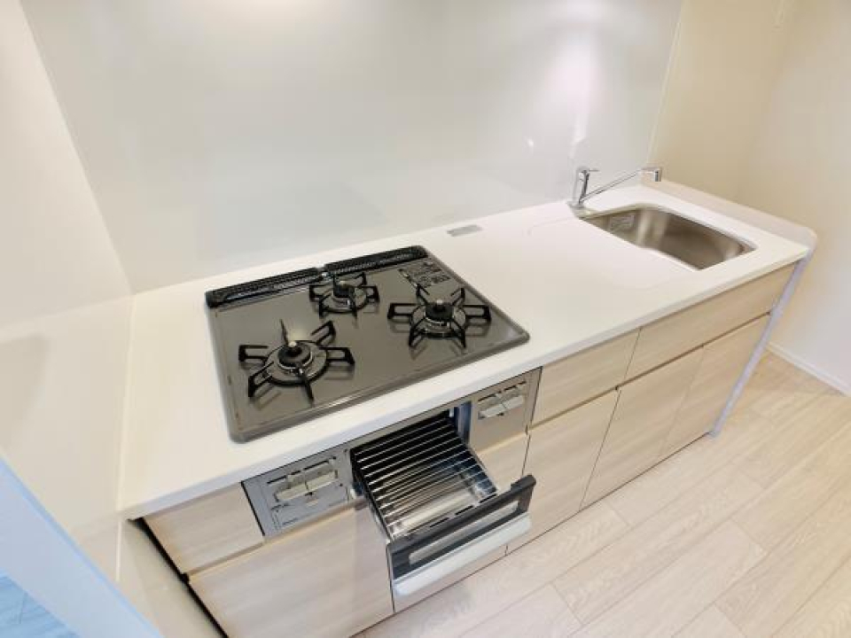 ３口コンロで料理もはかどる