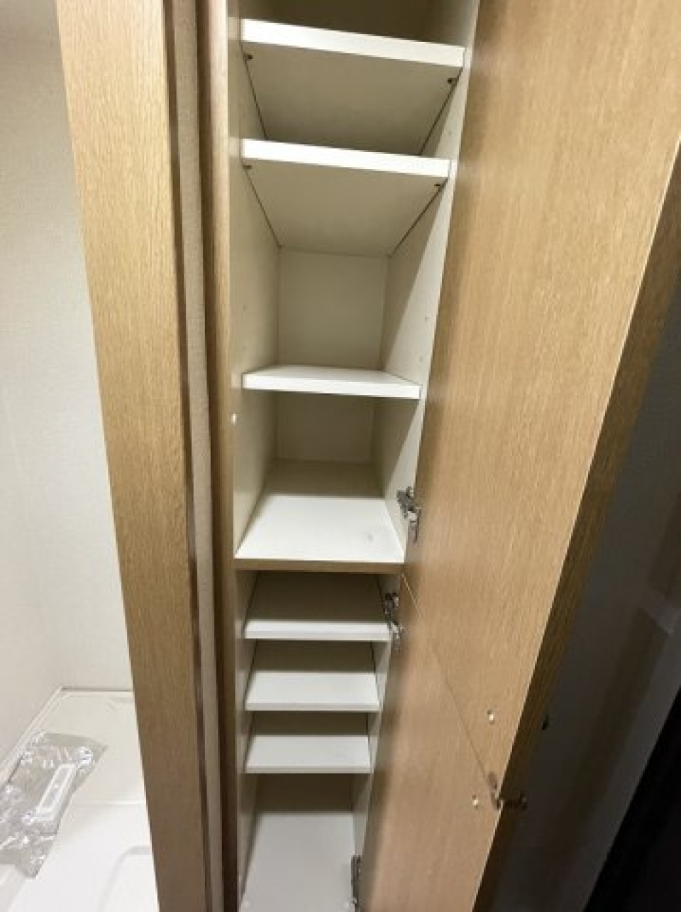 収納を開けた時の様子。