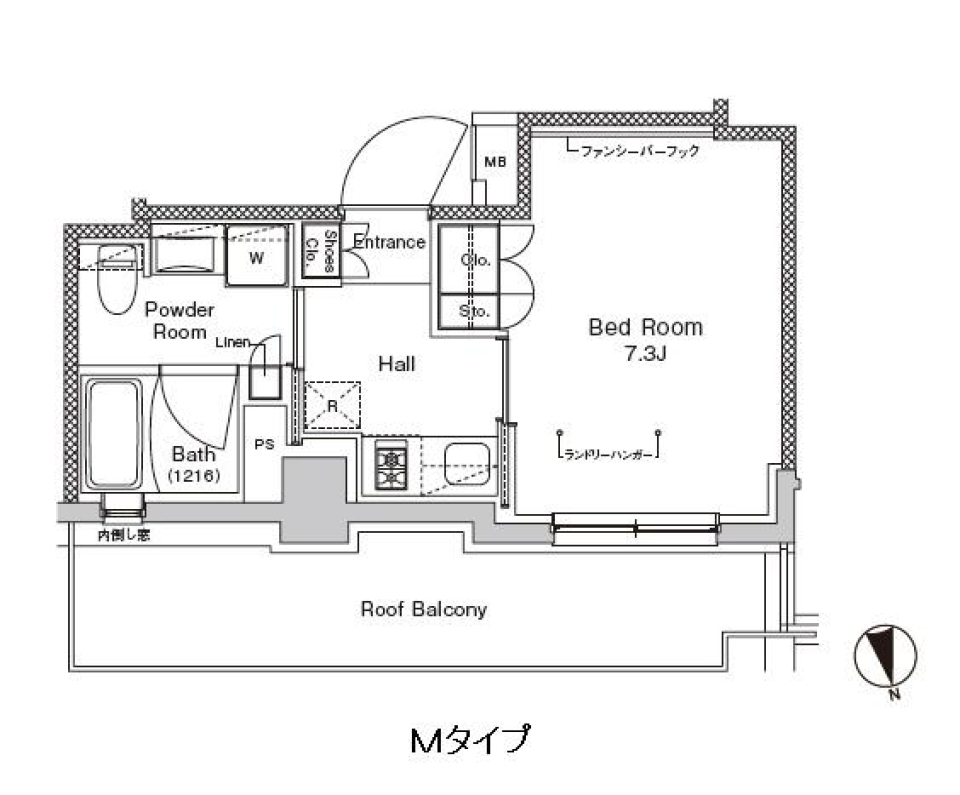 ペットと共に眺める、素晴らしい景色の間取り図