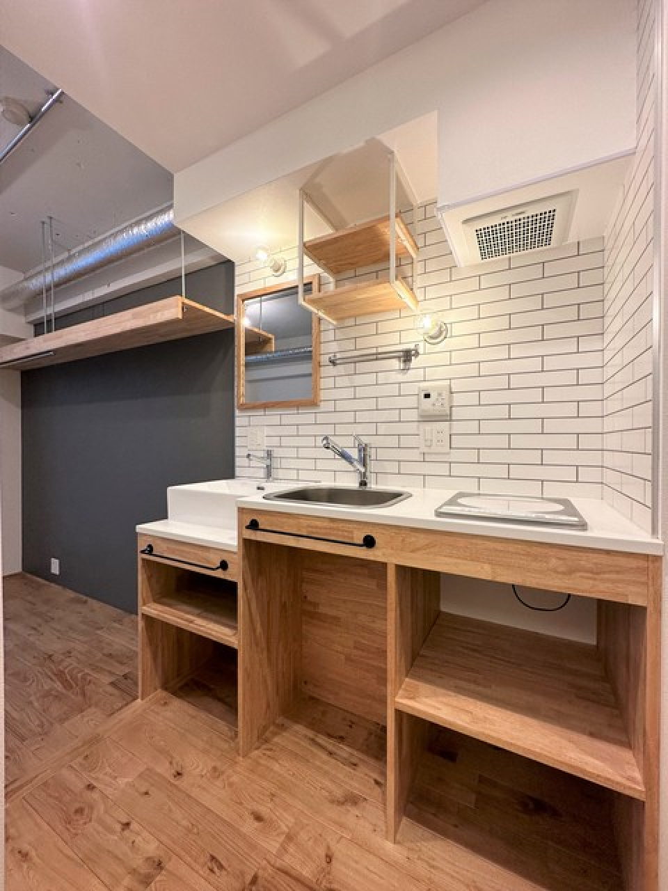 木製×タイルが可愛いキッチン！