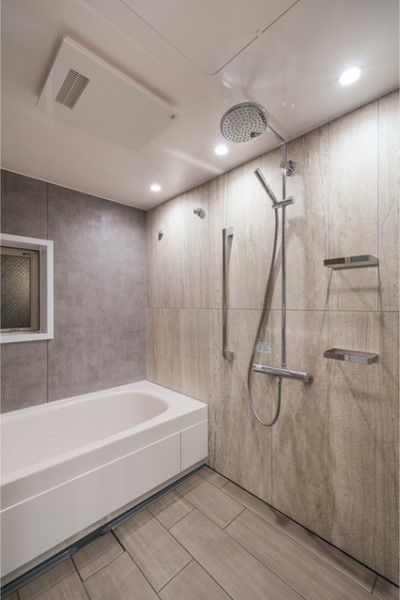 リゾートホテルにあるようなバスルーム