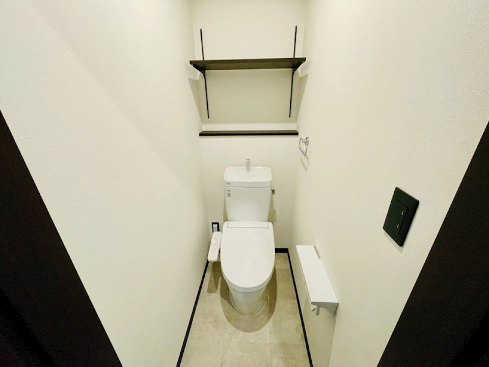 清潔感のあるトイレ。