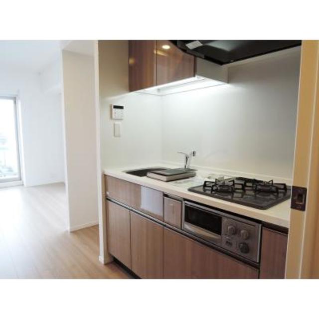 2口コンロが導入されたキッチン。※写真は同タイプ住戸です。