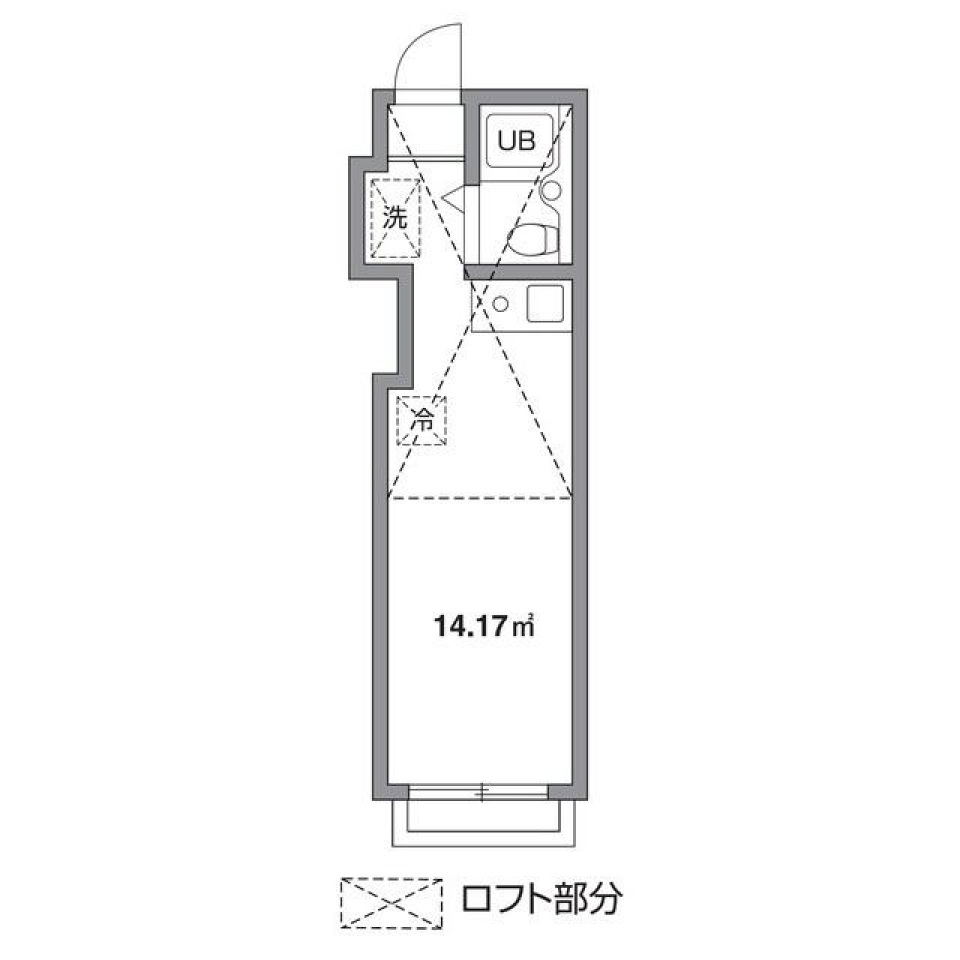 ロフト付きでワクワクが止まらない一人暮らしの間取り図