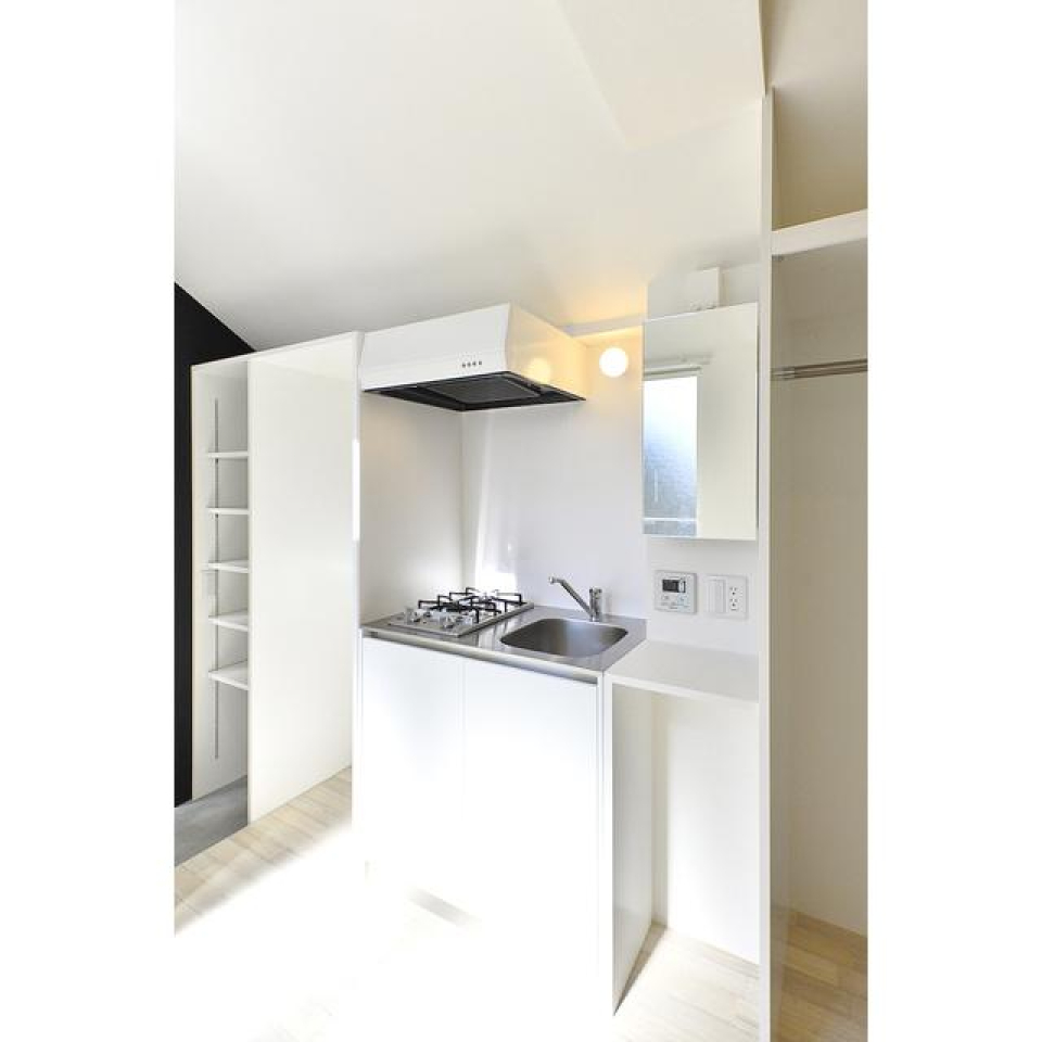 ２口コンロが導入されているキッチンです。