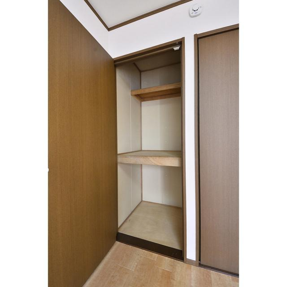 収納を開けた時の様子。