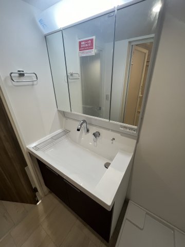 嬉しい独立洗面台。