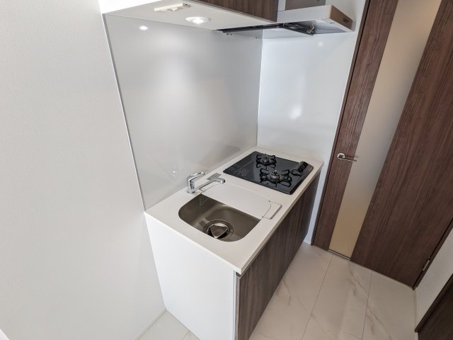 ２口コンロが導入されているキッチン。