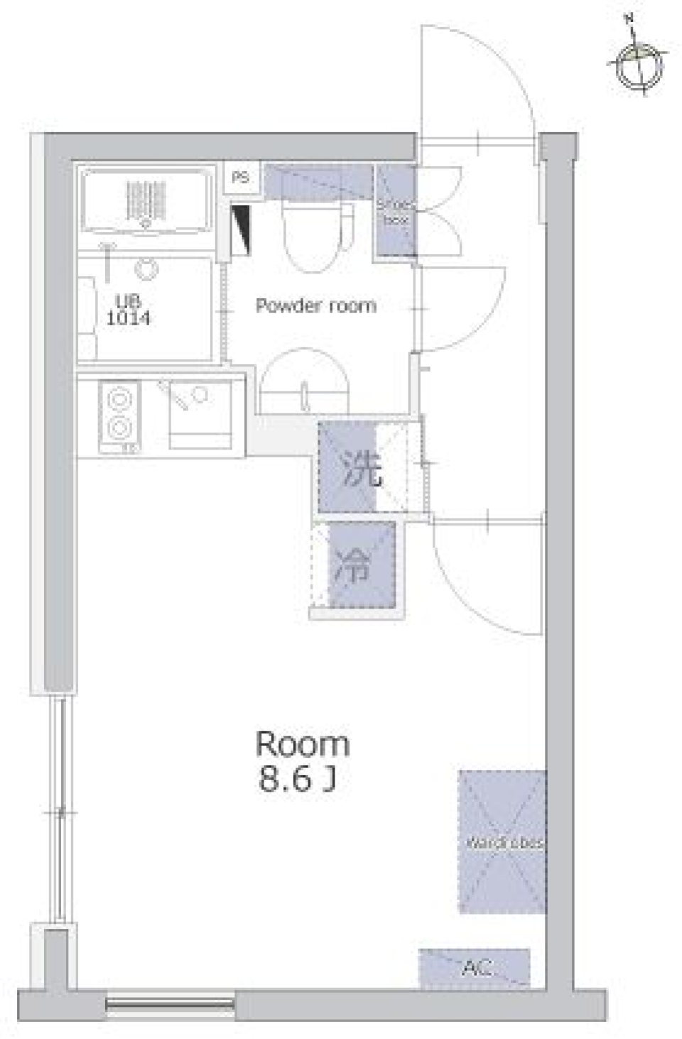 韓国国内留学 ~新大久保のソロライフ~の間取り図
