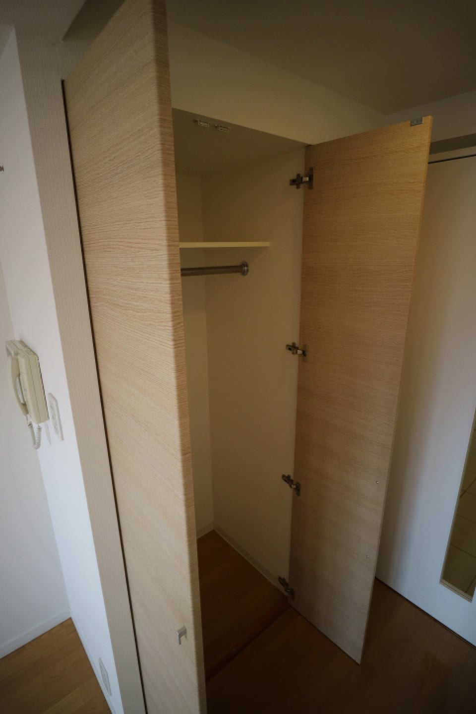 収納を開けた時の様子。