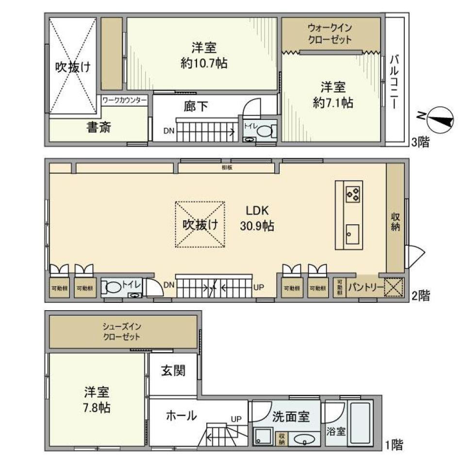 精神を研ぎ澄ますの間取り図