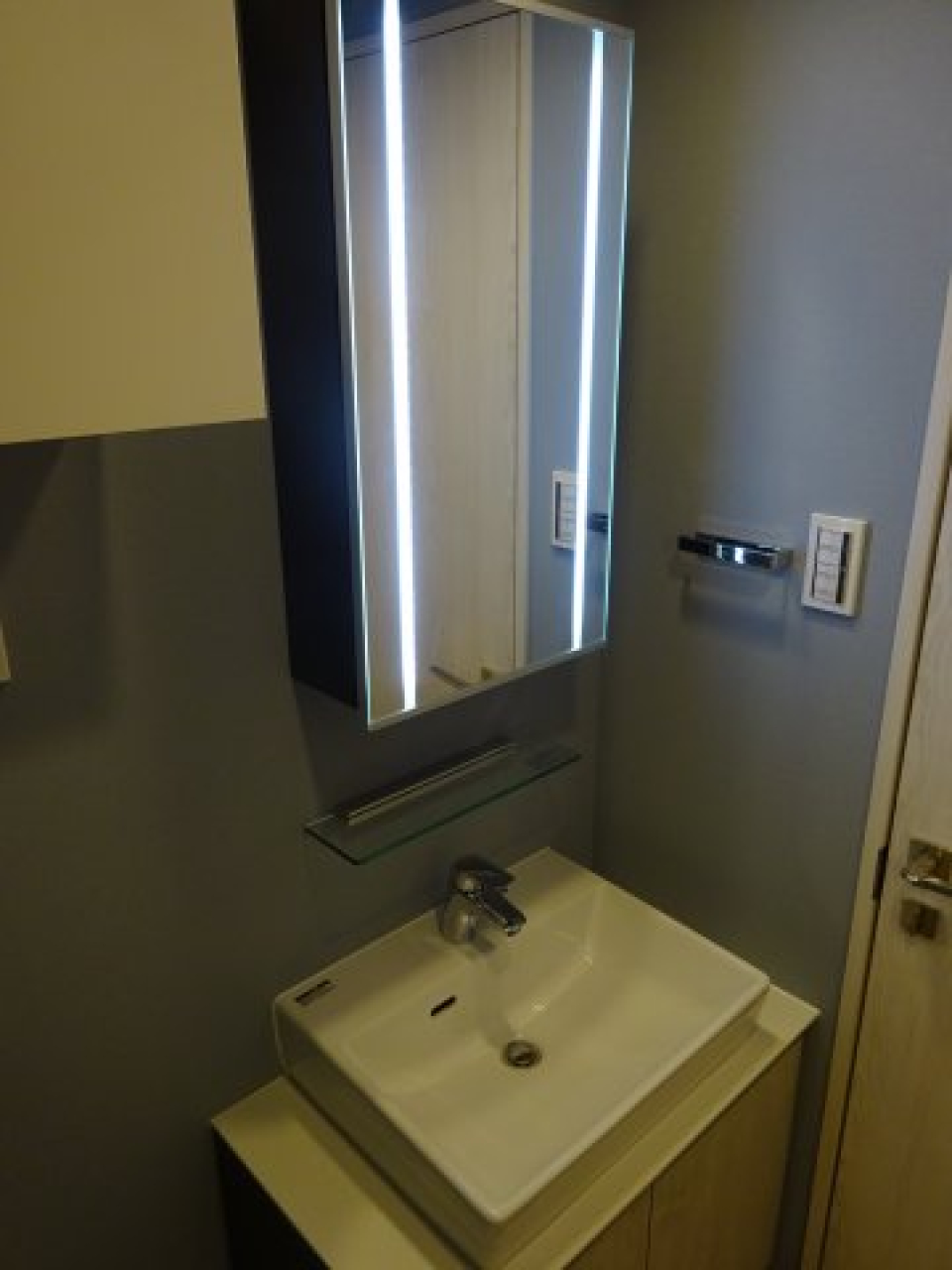 嬉しい独立洗面台。