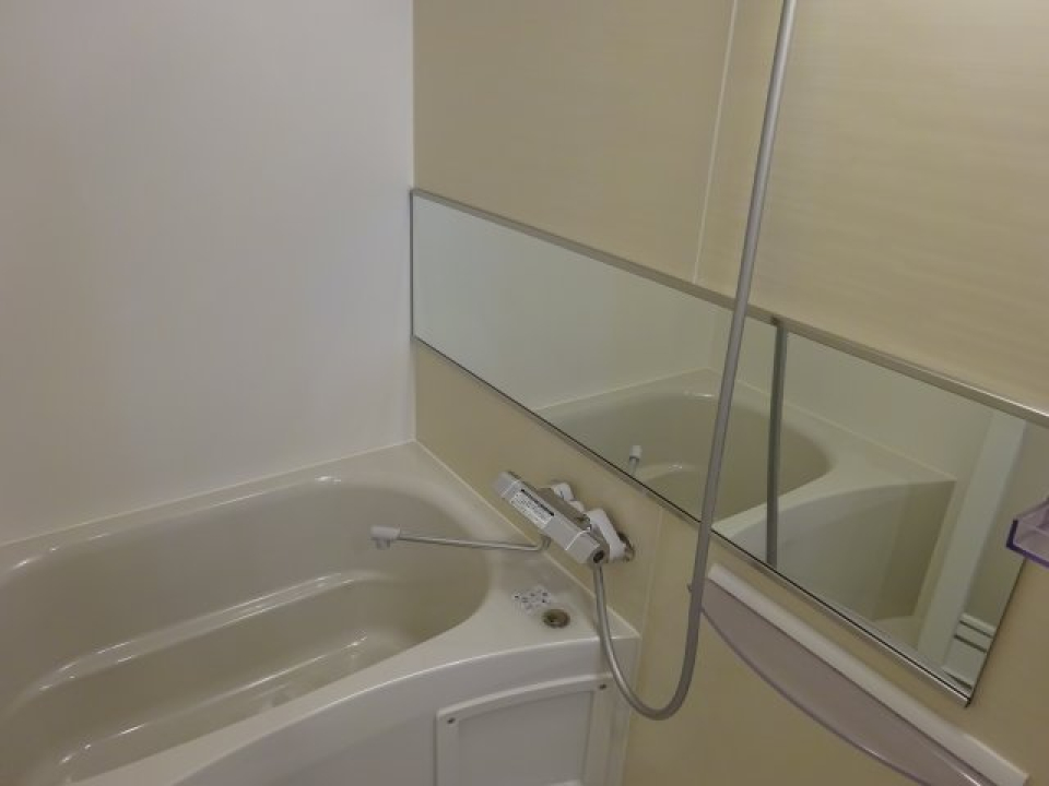 清潔感のある浴室。