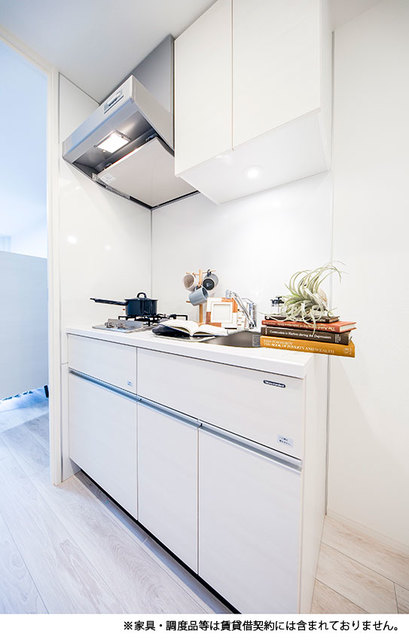 2口コンロのキッチンです。※写真は同タイプ住戸です。