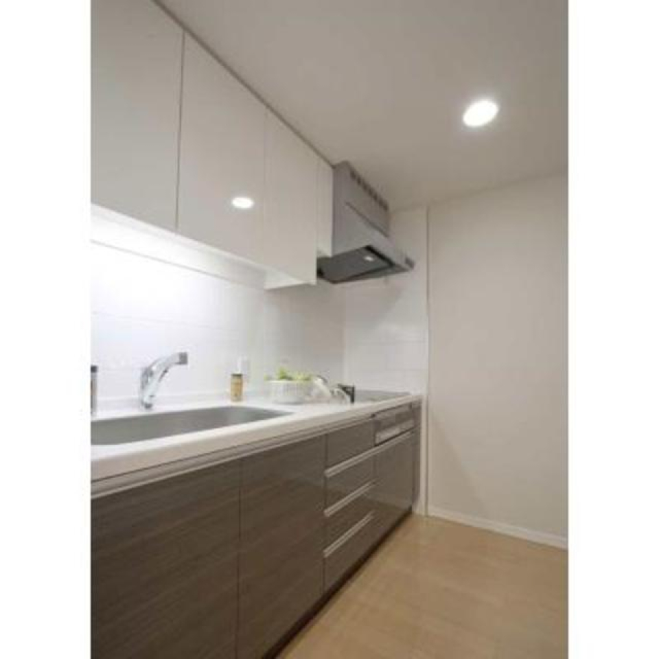 ３口のシステムキッチン。※写真は同タイプ住戸です。