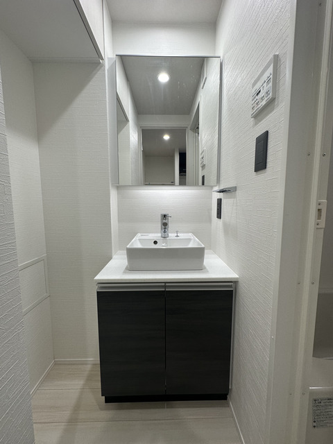 嬉しい独立洗面台。