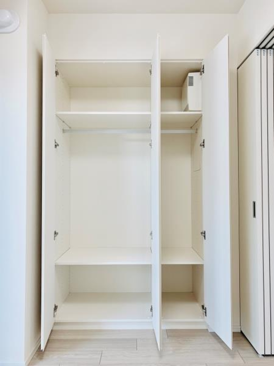 収納を開けた時の様子。