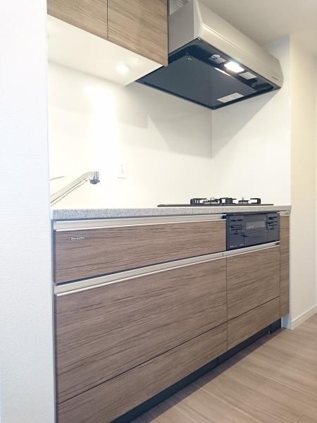 キッチンはブラウン