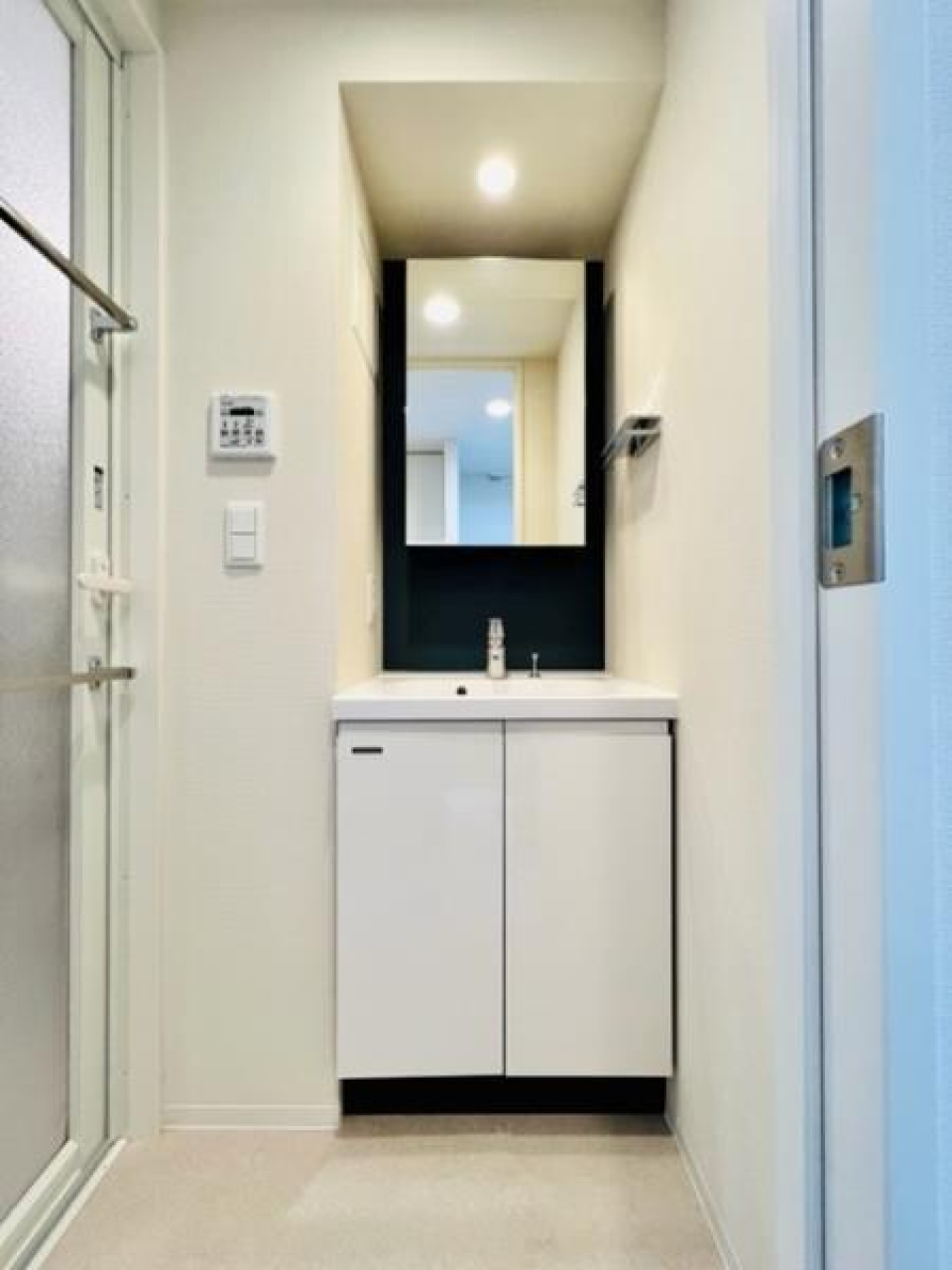 嬉しい独立洗面台。