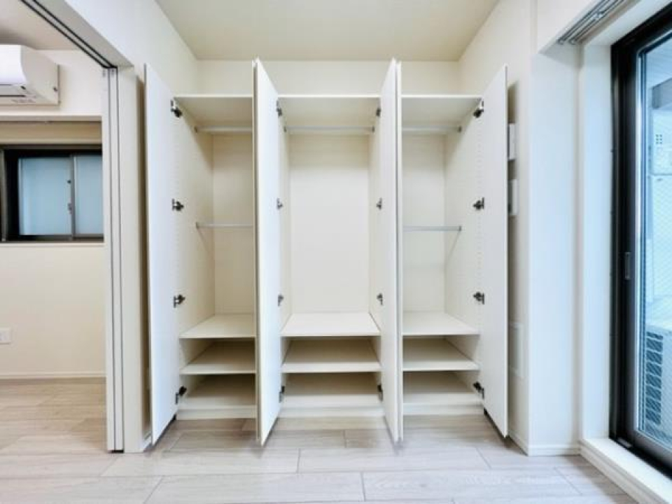 収納を開けた時の様子。