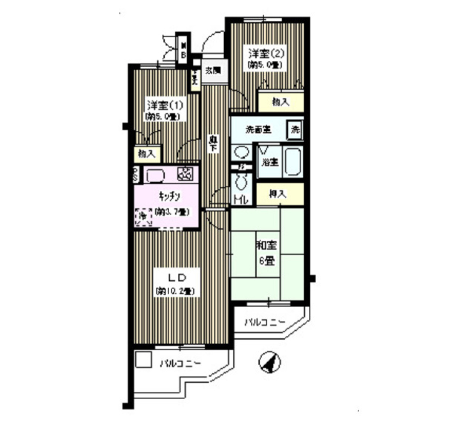 四階の和洋折衷の風が吹くの間取り図