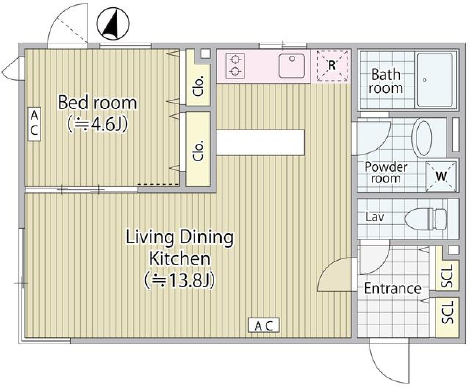インダストリアルな杉並のおうちの間取り図