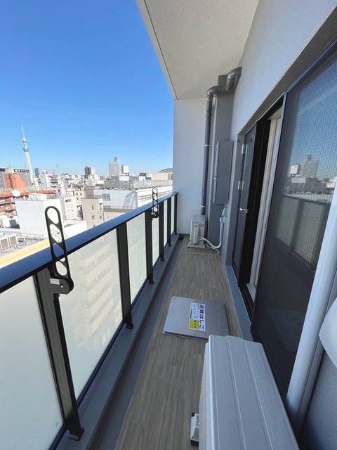 バルコニーの様子。※写真は同タイプ住戸です。