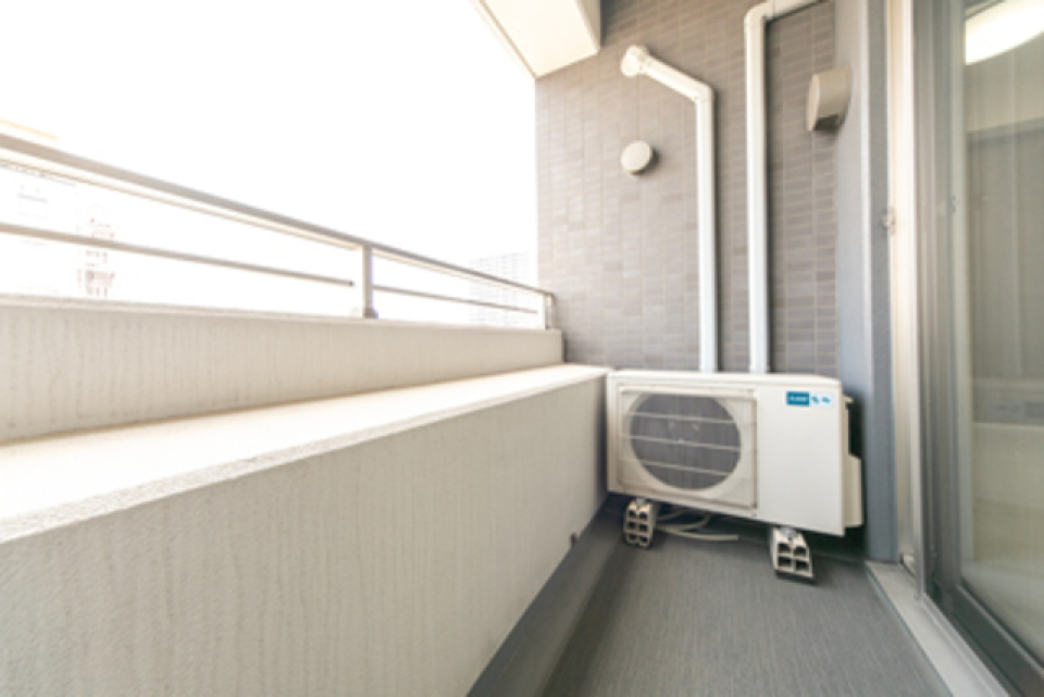 バルコニーの様子。※写真は同タイプ住戸です。