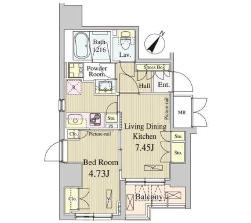 人形町で織りなすダイナミック＆ピースフルな日々の間取り図