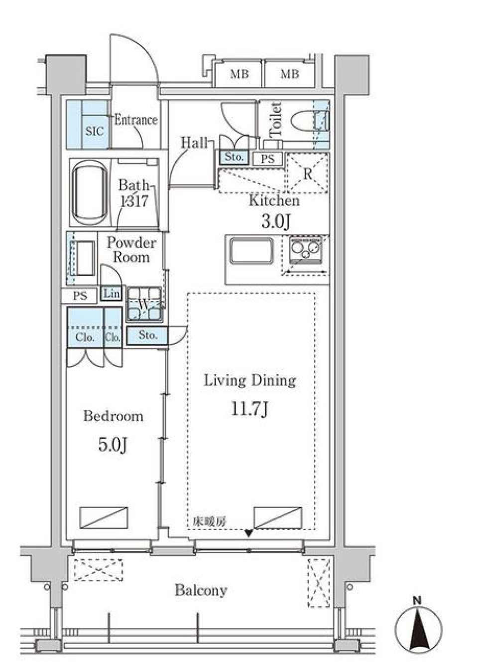 渋谷区で明るい未来への一歩を?の間取り図