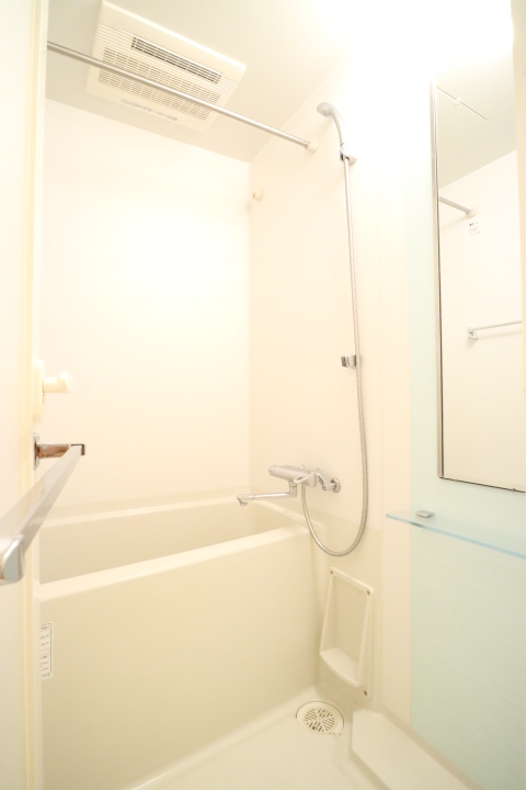 シンプルな浴室。