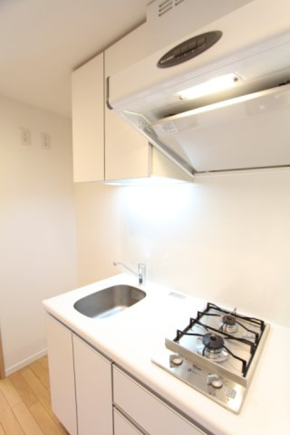 2口コンロのキッチンです。