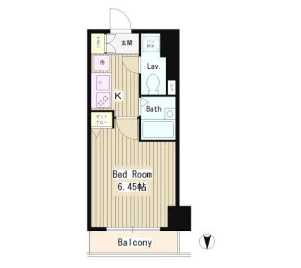 麻布十番で安く住むならここ！の間取り図