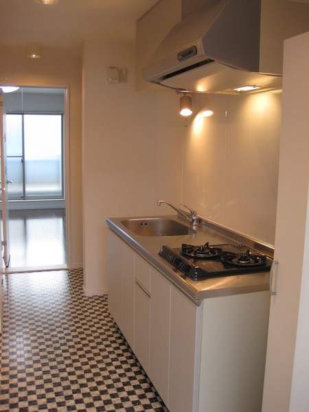 アメリカンダイナーみたいな床がカジュアルで可愛い！